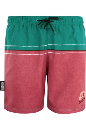 Guggen Mountain Badshorts för Män i GUGGEN-logotyp