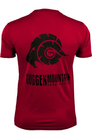 Guggen Mountain Herr Fitness Funktionell T-shirt med Logo Sport Outdoor