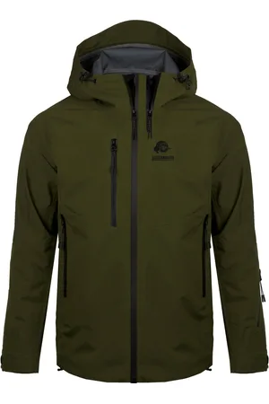 Guggen Mountain Herr 3-Lagers Hardshell Vandringsjacka Olivolja