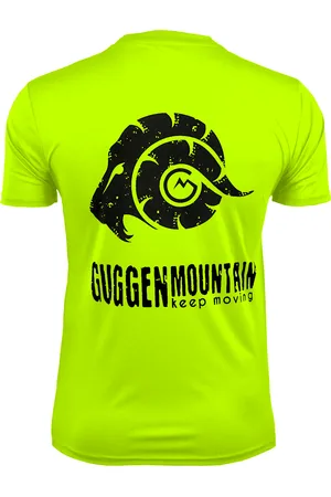 Guggen Mountain Herr Fitness Funktionell T-shirt med Logo Sport Outdoor