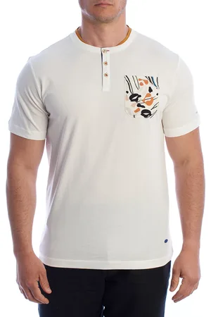 IN MY HOOD Kortärmad Henley T-shirt herr HS24MTS09