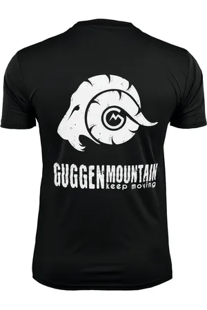Guggen Mountain Herr Fitness Funktionell T-shirt med Logo Sport Outdoor
