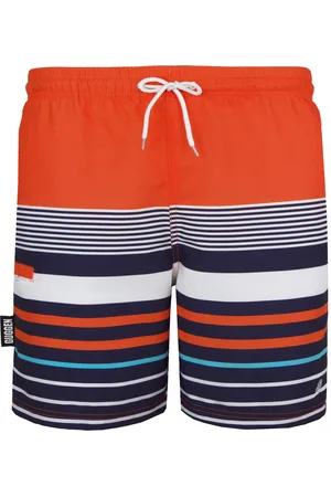 Guggen Mountain Badshorts för män med mönsterränder