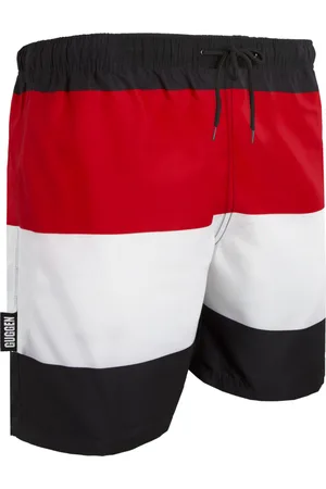 Guggen Mountain Badshorts för män med mönsterränder
