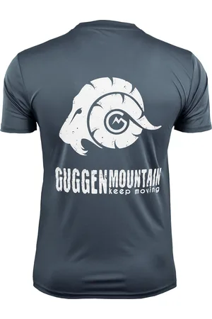 Guggen Mountain Herr Fitness Funktionell T-shirt med Logo Sport Outdoor