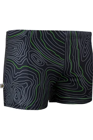 Guggen Mountain Badshorts för Män med åtsittande Randiga Boxershorts