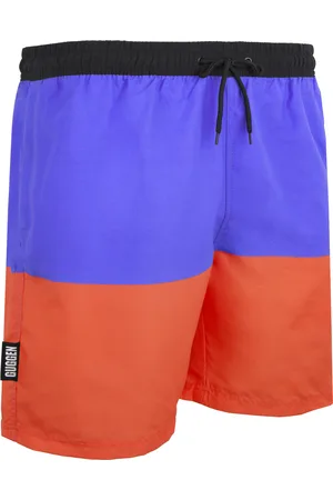 Guggen Mountain Badshorts för Män med Gula Mönsterränder
