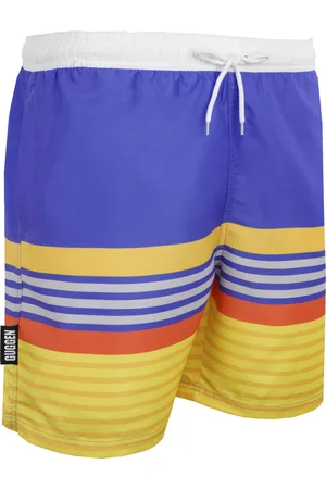 Guggen Mountain Badshorts för män med mönsterränder