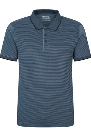 Mountain Warehouse Dawnay - pikétröja med textur för herrar (Mörkblå)