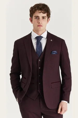 PAUL ANDREW Blazer för vinkostym för män Prince Of Wales formell kavaj