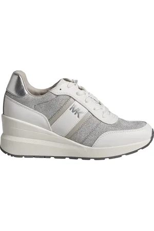 Michael Kors Mabel Damsneakers i Läder och Mesh med Glansig Kedja 43S4MBFSBD