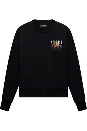 AMIRI MA Drip Collage Logo Black Sweatshirt