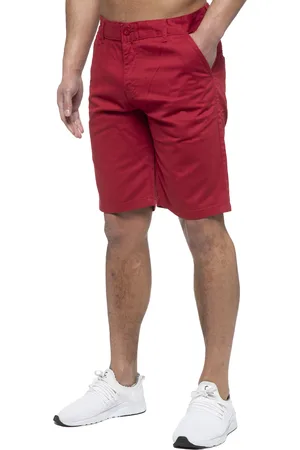Enzo | Chino Shorts för herrar i rött