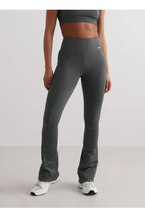 Grey Melange Flare Sweatpants