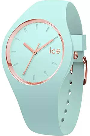 Ice-Watch – Ice Glam Pastel Aqua – grön damklocka med silikonarmband bandet Medium Blå/blå