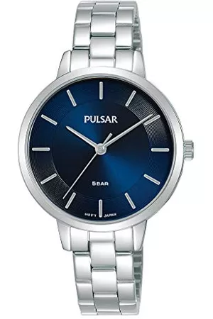 Pulsar Dam analog kvartsklocka med rostfritt stål armband PH8475X1