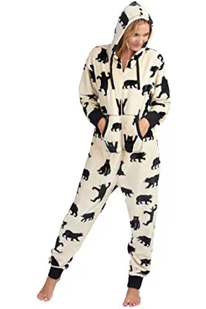 Hatley Dam björn familj luddig fleece huvtröja pyjamas set