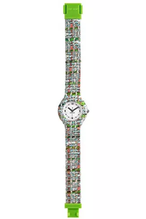 Hip Dam analog kvartsklocka med silikonarmband HWU0622
