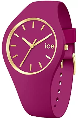 Ice-Watch Kvinna Klockor - ICE Glam Brushed Orchid rosa klocka för dam med silikonarmband 020541 (medium)