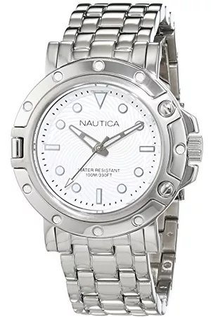 Nautica Damer analog kvarts klocka med rostfritt stål armband 6.56086E 11