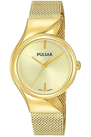 Pulsar Dam analog kvartsklocka med rostfritt stål armband PH8234X1