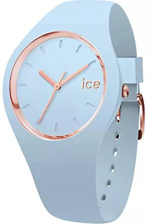 Ice-Watch – Ice Glam pastell lotus – blå damklocka med silikonarmband armband Small blå