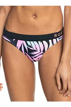 Quiksilver Roxy Active Bikini, underdel, Pt shorts, dam, Antracit zebra djungel, XS