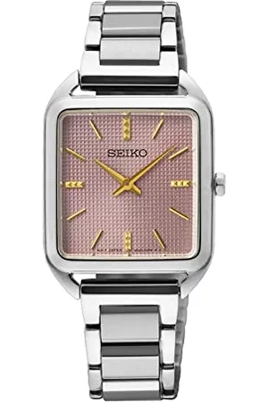 Seiko Kvinna Armband - Dam analog kvartsklocka med rostfritt stål armband SWR077P1, silver