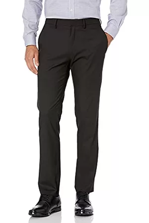 Kenneth Cole Reaction Man Byxor - Herrskugga rutigt stretch smal passform klänning byxa
