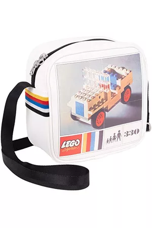 LEGO Wear Kvinna Handväskor - Unisex-vuxen retro fordon crossbody handväska, vit, en storlek, Vitt, En storlek