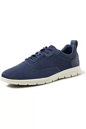 Timberland Man Finskor - Graydon Stickad Ox Basic Oxford-skor för män, Marinblå stickad - 45 EU Bred