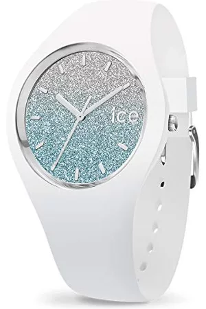 Ice-Watch – Ice Lo vit blå – damklocka med silikonarmband armband Medium Weiß