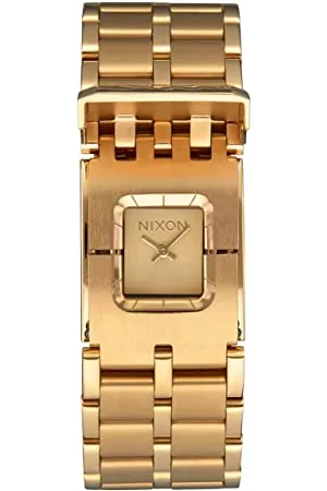 Nixon Kvinna Armband - Dam analog kvartsklocka med armband i rostfritt stål A1362502-00, Guld