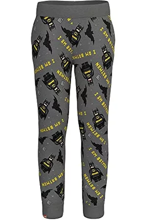 LEGO Wear Träningsbyxor - Batman Jungen träningsbyxa joggingslang M12010647 snygga byxor för män, 906, 122 unisex-vuxen