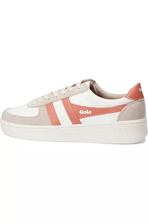 Gola Kvinna Sneakers - Grandslam Pure Sneaker för kvinnor, Vit blomma varm korall, 38 EU