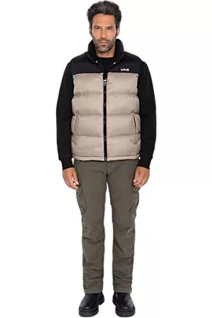 Schott NYC Unisex Utahv gosig väst, med skosked, beige, 3XL