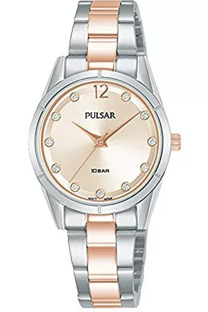 Pulsar Kvinnors analog kvartsur med rostfritt stålarmband PH8505X1, armband