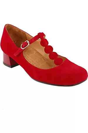 Chie Mihara Dam RYMI Roj Loafer Flat, Rojo, 35 EU