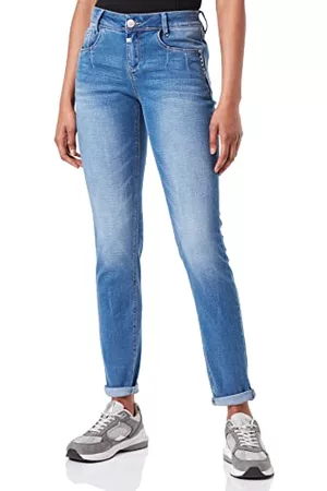 Timezone Kvinna Slim jeans - Dam Slim DashniTZ, smurf blue wash, 32W x 32L