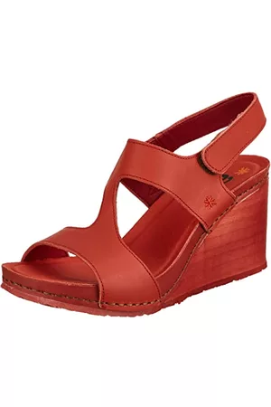 Art Kvinna Sandaler - Dam Denia kilsandal, granadin - 36 EU