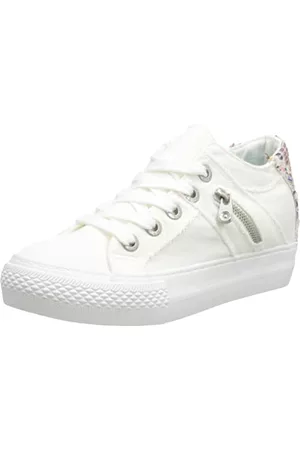 Blowfish Melondrop Sneaker för kvinnor, Vit rökt 16 oz canvas, 38 EU