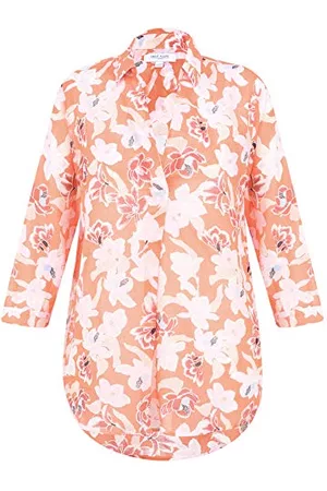 Great Plains Tulum blommig blus för kvinnor, (puderblå multi kombo 40), 38 SE