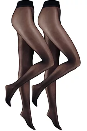 Camano Damer online kvinnor 3D premium naturliga tights 20 DEN 2p, svart, 36–38