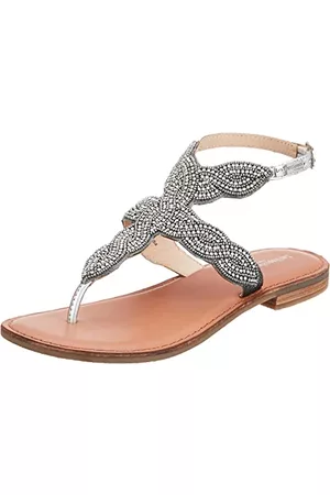 Les Tropéziennes par M Belarbi Kvinna Sandaler - Dam Imagine Sandal, silver, 38 EU