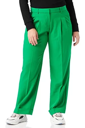 JACK & JONES Dam Chinos Byxor Jjxx Jxmary Regular Pleated Mw Pant Noos, Jolly Green, 28W / 30L