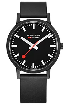 Mondaine Essence Unisex Black Watch MS1.41120.RB