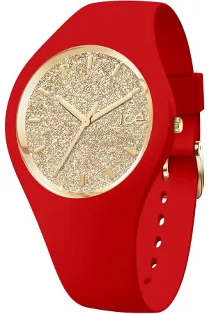 Ice-Watch Kvinna Armband - Analog kvartsur med silikonarmband 021080, Färg: röd