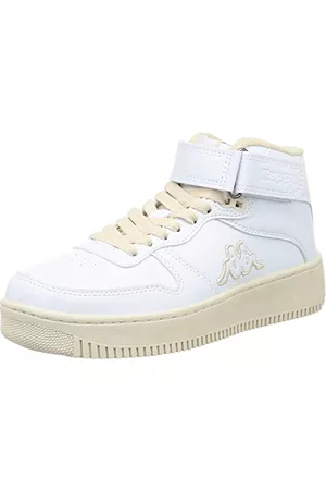 Kappa Vita sneakers - MASERTA MD V-logotyp, Unisex-Vuxen, White-White Off, 41 EU, White White Off, 41 EU