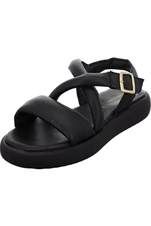Salamander Kvinna Sandaler - Damsandaler Zafira sandal syntetisk fotbädd bekväm, fritid, uni, svart, 41 EU