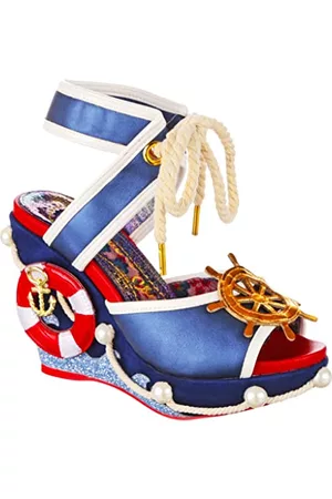Irregular Choice Kvinna Klackar - SS23 måsar och bojklackar, blå, UK 5 (EUR 38), BLÅ, 38 EU